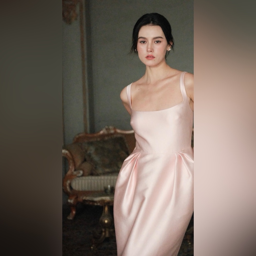 NWT MAISON AMORY THE TULIP DRESS IN DUSTY PINK - Picture 3 of 15
